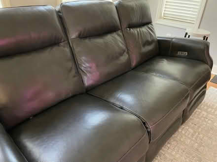 Photo of free Leather Recliner -powered (Clay) #1