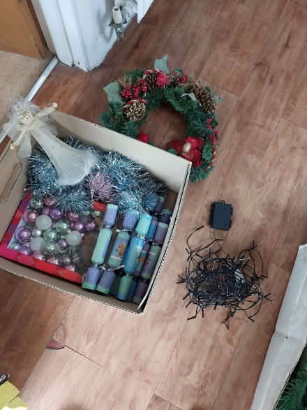 Photo of free Christmas Tree, lights and decorations. (Hersham KT12) #3
