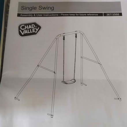 Photo of free Childs single swing (The Stow area. Harlow CM20) #1