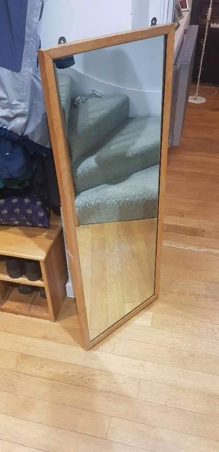 Photo of free Long wooden framed mirror (Sharpstone) #1