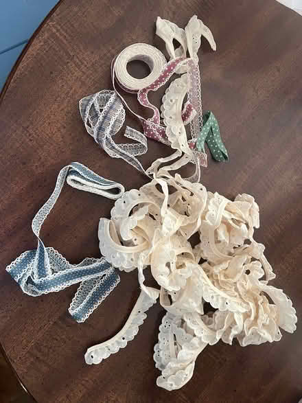 Photo of free Eyelet lace and various ribbon (Finksburg - Carroll County) #2