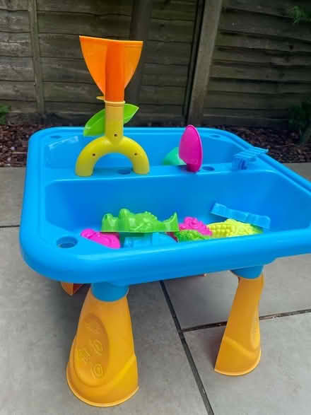 Photo of free Kids Sand table, bucket and spades (Bernards Heath AL3) #1