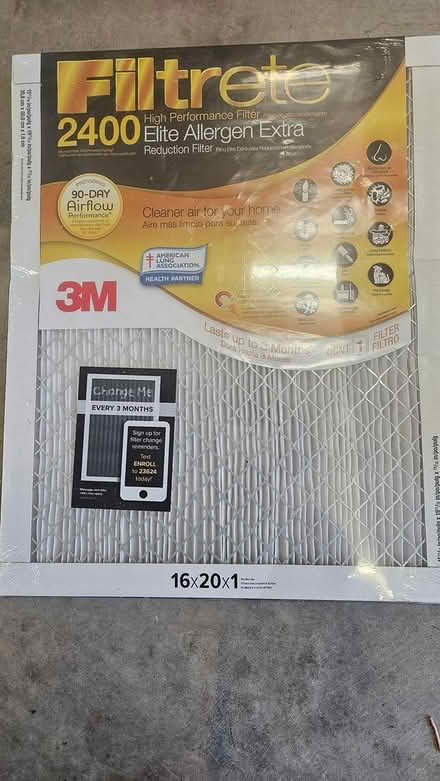 Photo of free 16x20 elite allergen filter (Haymarket Va) #1