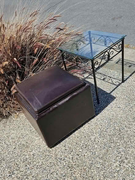 Photo of free Storage ottoman & side table (West San Jose) #1