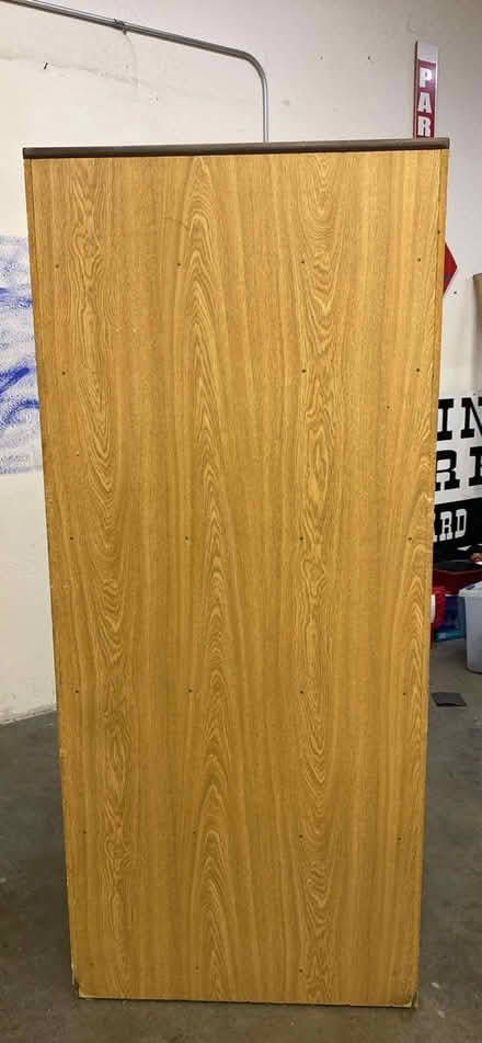 Photo of free Tall Wood Shelf Unit (Church, near Welburn Gilroy) #4