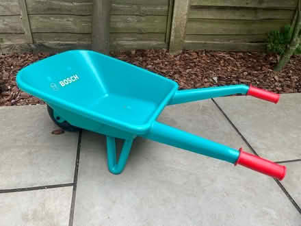 Photo of free Bosch Kids plastic wheelbarrow, fork and spade (Bernards Heath AL3) #2