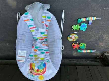 Photo of free Baby bouncer seat & removable cover (Valencia Avenue, Sunnyvale) #1