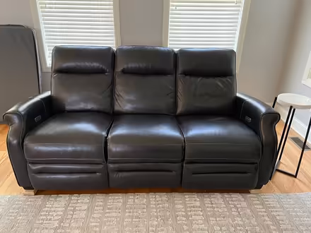 Photo of free Leather Recliner -powered (Clay) #2