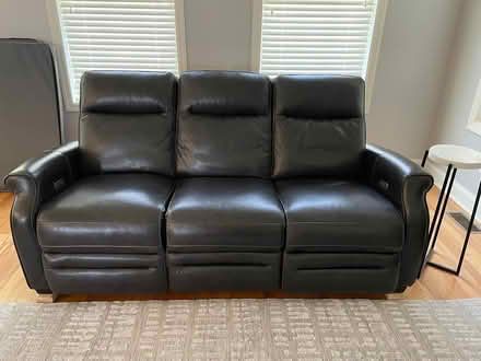 Photo of free Leather Recliner -powered (Clay) #2