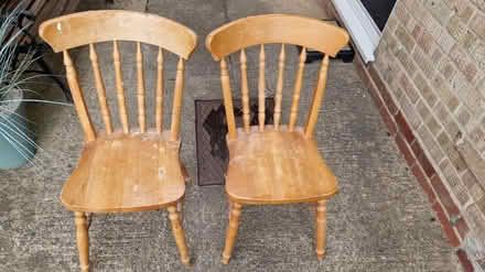Photo of free Two wooden chairs (belper DE56) #1