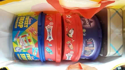 Photo of free Plastic Sweet Tubs & Biscuit Tins (Bovingdon) #1