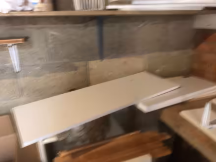 Photo of free White wooden shelves (SN14) #1