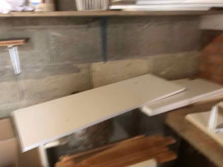 Photo of free White wooden shelves (SN14) #1