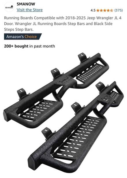 Photo of free Used Jeep Wrangler running boards (Montgomery) #4