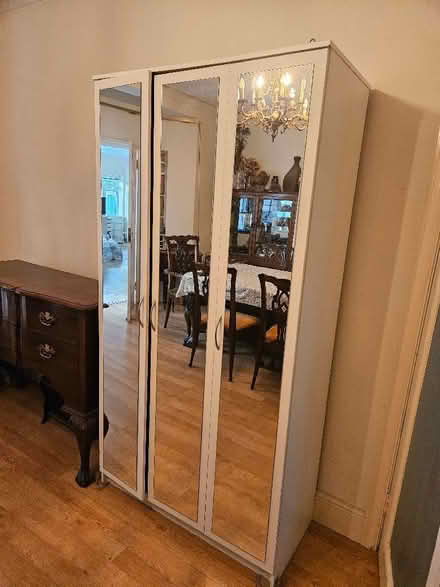 Photo of free Wardrobe 3 doors with mirror (Emlyn Gardens W12) #1