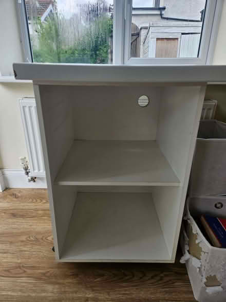 Photo of free Shelf with small wheels (Emlyn Gardens W12) #1