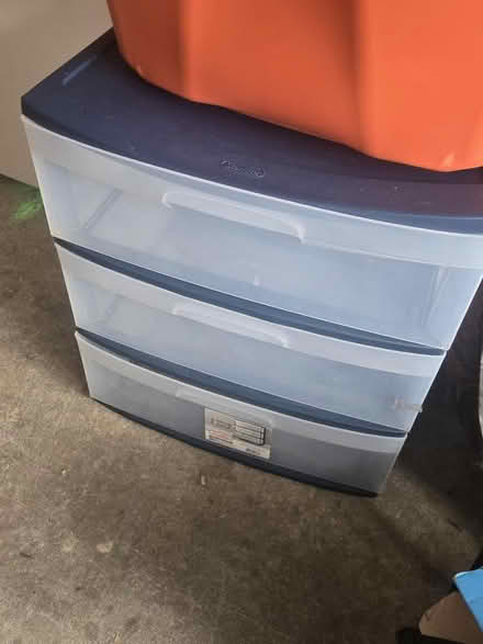 Photo of free 2x 3 Drawer Plastic Storage (Winchester) #1