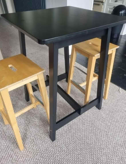 Photo of free Ikea NORRÅKER Bar table + 2 stools RR (Clifton BS8) #1