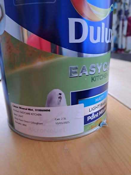 Photo of free Dulux 2.5litre paint (Sheringham NR26) #2