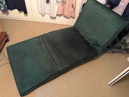 Photo of free Green Velvet Pull Out Chair Bed (Kemptown BN2) #2
