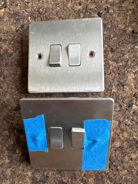 Photo of free stainless steel light switches x2 (G12, West End, Glasgow) #1