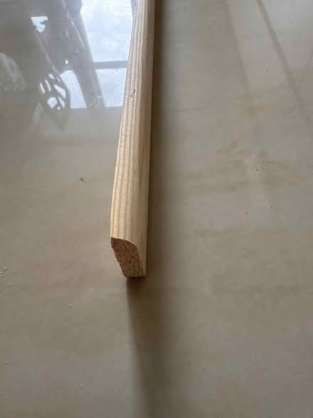 Photo of free Wood - 2xPine moulding flat d-shape (G12, West End, Glasgow) #2