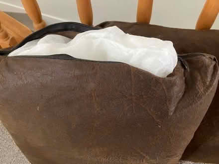 Photo of free 2 matching brown cushions and covers (Cheadle Hulme SK8) #2