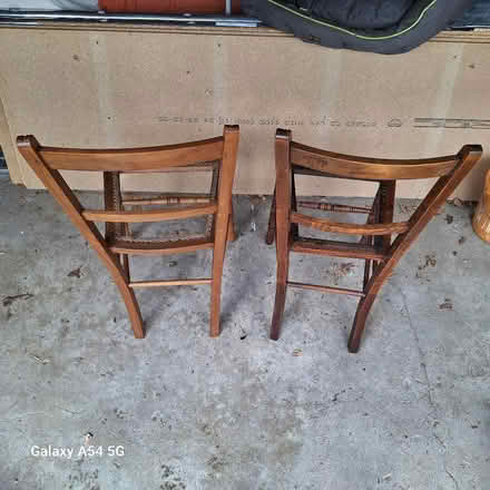 Photo of free 2 antique dining chairs. (Kendal LA9) #1