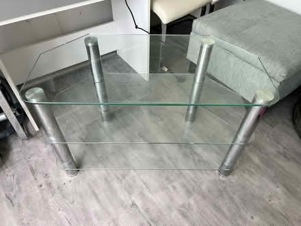 Photo of free Glass tv unit (Southend SS2) #1