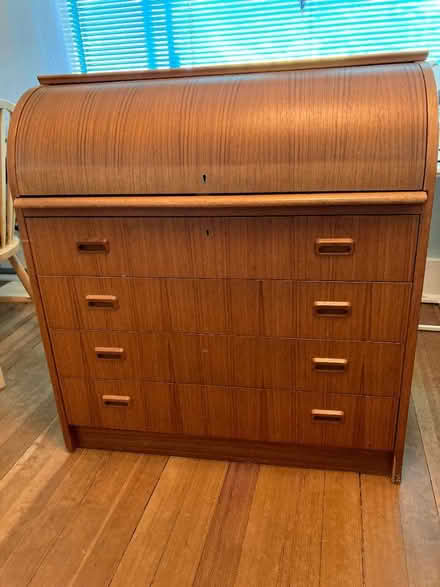 Photo of free Teakwood roll top desk (Ravenna) #1