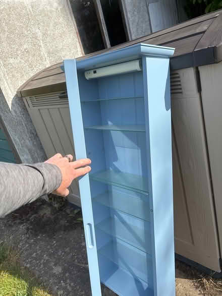 Photo of free Wooden display cabinet (Little Whelnetham) #4