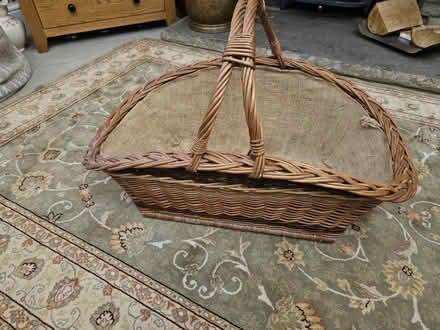 Photo of free Large Hand made wicker Log basket (Hest Bank.) #1