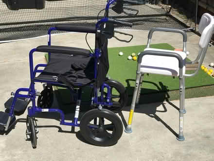 Photo of free Push wheel chair and shower chair (Val vista) #2