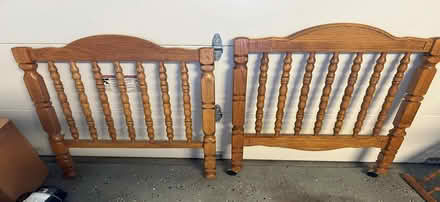 Photo of free Two OAK Cribs with Canopy - Parts (Warrington PA) #2