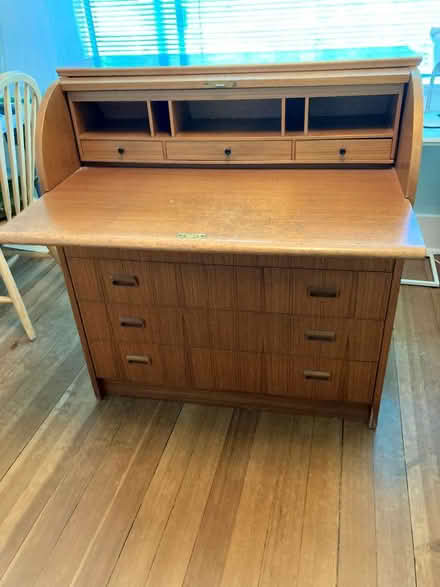 Photo of free Teakwood roll top desk (Ravenna) #2