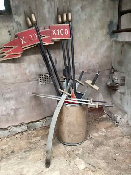 Photo of free Wooden play swords and flags (Long Marton CA16) #2