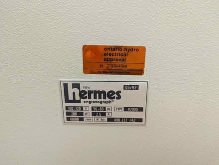 Photo of free computer-controlled engraver (Near Slack and Merivale) #4