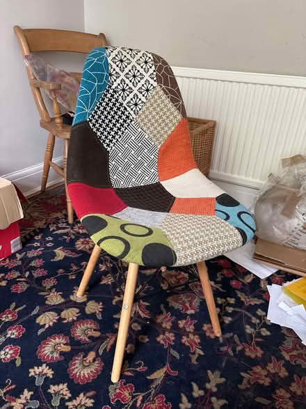 Photo of free Single chair patchwork fabric (Crosspool S10) #1