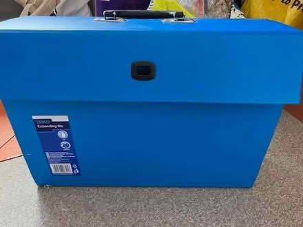Photo of free A blue foolscap expanding file (Cheadle Hulme SK8) #1