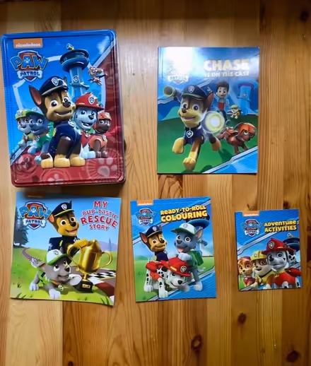 Photo of free Paw Patrol jigsaw and activity set in tin (Latchford WA4) #1