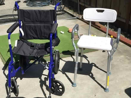 Photo of free Push wheel chair and shower chair (Val vista) #1