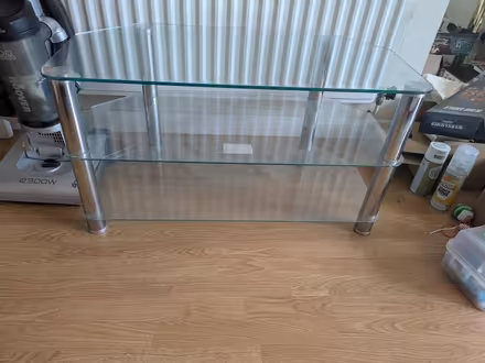 Photo of free Glass TV unit (BA13 Westbury) #1