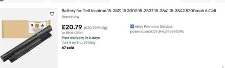 Photo of free Dell Inspiron 3542 Laptop W8.1 (B90 shirley) #3