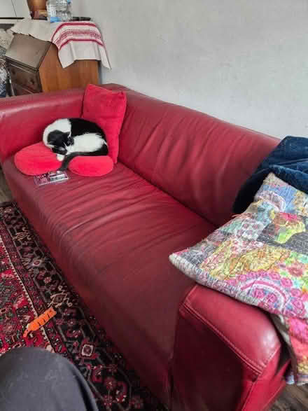 Photo of free Sofa Ikea klippan leather red (NW10) #1