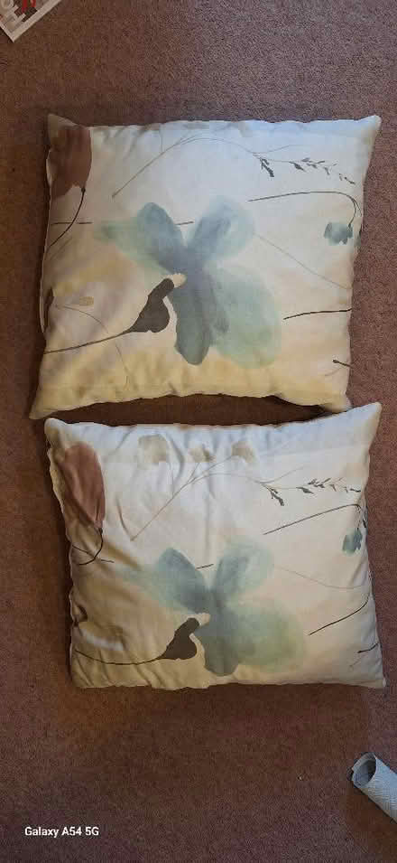 Photo of free 3 "watercolour" cushions (Kendal LA9) #2