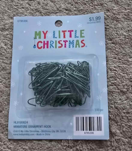 Photo of free My Little Christmas Ornament hooks (Block by Lombard pool) #1