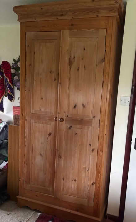 Photo of free Pine wardrobe. (Pendeen TR20) #1