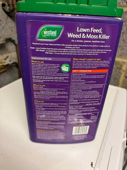 Photo of free lawn feed& moss killer, slug killer (OX5 (Kidlington)) #2