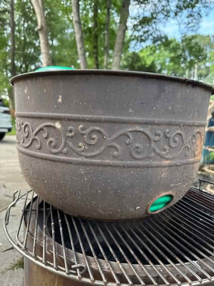 Photo of free Metal water hose holder & hose (Tucker, Georgia) #1