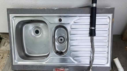Photo of free Stainless steel double sink and tap (Fairlight TN35) #1